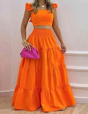 Spring Summer New Comfortable and Versatile Simple Mid Waist Sexy Strap Skirt So